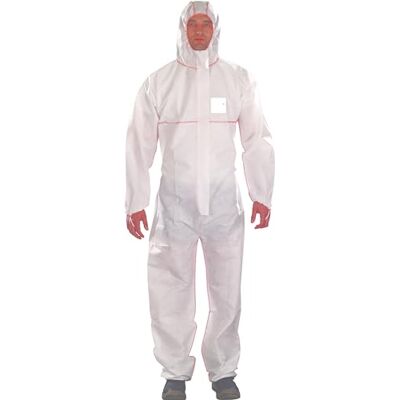Ansell AlphaTec 1500 PLUS Model 111, Combinaison de Travail Jetable, Protection Chimique Type 5, Tenue Intégrale et Ignifuge, Bricolage et Peinture, Homme Femme, Blanc, Taille S (1 Pièce) Ansell AlphaTec 1500 PLUS Model 111, Combinaison de Travail Jetable, Protection Chimique Type 5, Tenue Intégrale et Ignifuge, Bricolage et Peinture, Homme Femme, Blanc, Taille S (1 Pièce)
