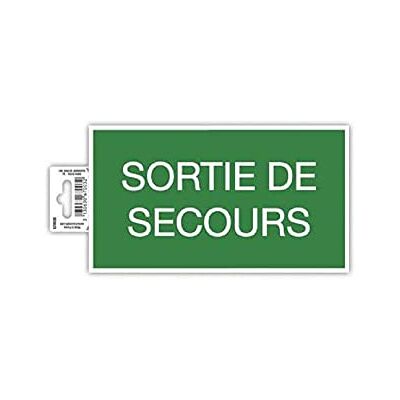 EXACOMPTA Réf. 67003E 1 panneau adhésif SORTIE DE SECOURS En PVC traité anti-dérapant et résistant aux UV Dimensions du panneau : 20 x 11 cm Coloris vert et blanc EXACOMPTA Réf. 67003E 1 panneau adhésif SORTIE DE SECOURS En PVC traité anti-dérapant et résistant aux UV Dimensions du panneau : 20 x 11 cm Coloris vert et blanc