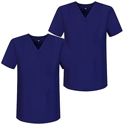 MISEMIYA Pack de 2 Pcs Casaca sanitaire unisexe Uniformes sanitaires Uniforme sanitaire uniforme MEDICOS Ref.817 x 2, Violet 68, M MISEMIYA Pack de 2 Pcs Casaca sanitaire unisexe Uniformes sanitaires Uniforme sanitaire uniforme MEDICOS Ref.817 x 2, Violet 68, M