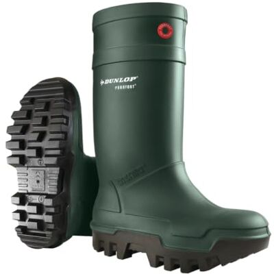 Dunlop Purofort Thermo+ Bottes de sécurité hommes et femmes-Bottes d'hiver–Embout en acier Imperméable -Isolé Legér Doublées Résistant aux produits chimiques – Vert/Noir – Pointures 44/45 Dunlop Purofort Thermo+ Bottes de sécurité hommes et femmes-Bottes d'hiver–Embout en acier Imperméable -Isolé Legér Doublées Résistant aux produits chimiques – Vert/Noir – Pointures 44/45