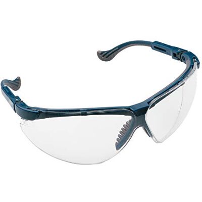 Honeywell Lunettes de sécurité 1010950 XC, monture bleue, lentille en polycarbonate transparent, revêtement antibuée résistant aux rayures, insert RX pour porteurs d'ordonnances (1 pièce) Honeywell Lunettes de sécurité 1010950 XC, monture bleue, lentille en polycarbonate transparent, revêtement antibuée résistant aux rayures, insert RX pour porteurs d'ordonnances (1 pièce)