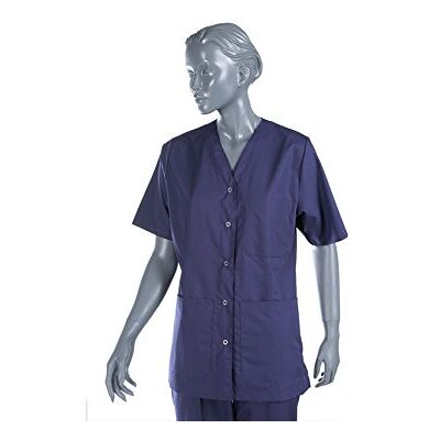 GIMA infirmière Tuinic uniforme avec l'aide de boutons-pression pour Unisexe, taille S, Bleu marine, pour infirmières, les médecins, la beauté, Soins de santé, vernis à ongles, SPA Saloon GIMA infirmière Tuinic uniforme avec l'aide de boutons-pression pour Unisexe, taille S, Bleu marine, pour infirmières, les médecins, la beauté, Soins de santé, vernis à ongles, SPA Saloon