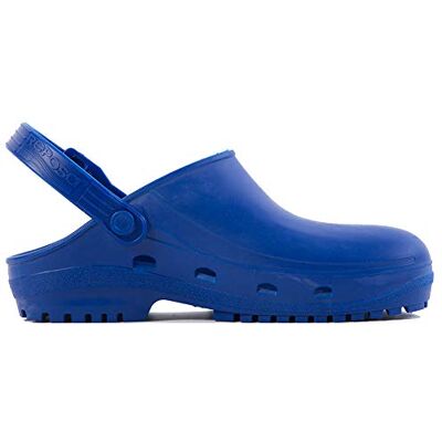 REPOSA Femme Medical Modèle Max, Sabot de Bloc Caoutchouc Antidérapante SRC Stérilisable en Autoclave, Sangle Réglable et Pliable, Semelle Anatomique, Antistatique et Légère Mixte, Bleu, 41 EU REPOSA Femme Medical Modèle Max, Sabot de Bloc Caoutchouc Antidérapante SRC Stérilisable en Autoclave, Sangle Réglable et Pliable, Semelle Anatomique, Antistatique et Légère Mixte, Bleu, 41 EU