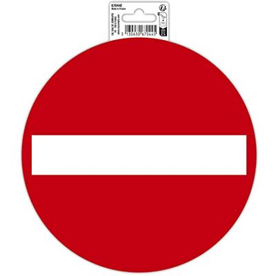 EXACOMPTA Réf. 67044E 1 pictogramme adhésif rond SENS INTERDIT en vinyle PVC traité anti-dérapant et résistant aux UV Finition brillante Diamètre : 20 cm Coloris : rouge EXACOMPTA Réf. 67044E 1 pictogramme adhésif rond SENS INTERDIT en vinyle PVC traité anti-dérapant et résistant aux UV Finition brillante Diamètre : 20 cm Coloris : rouge