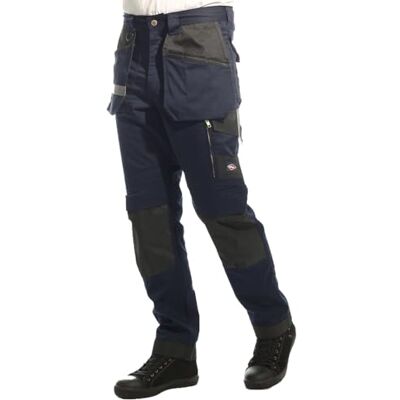 Lee Cooper LCPNT245 Pantalon cargo extensible pour homme, bleu marine, 42W / 31L Lee Cooper LCPNT245 Pantalon cargo extensible pour homme, bleu marine, 42W / 31L