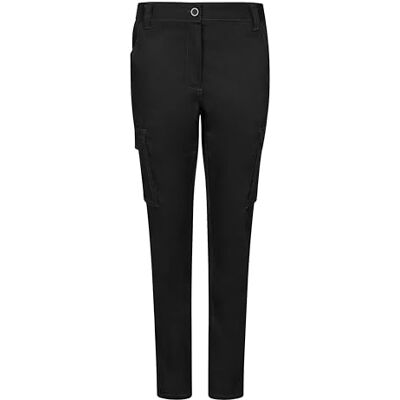 VELILLA Pantalon stretch multipoches pour femme utilitaires de travail, Noir, 44 VELILLA Pantalon stretch multipoches pour femme utilitaires de travail, Noir, 44