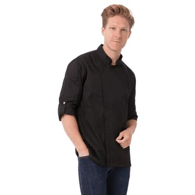 Chef Works Hartford Chef Coat Hartford Veste de cuisine pour homme Homme (lot de 1), Noir, XL Chef Works Hartford Chef Coat Hartford Veste de cuisine pour homme Homme (lot de 1), Noir, XL