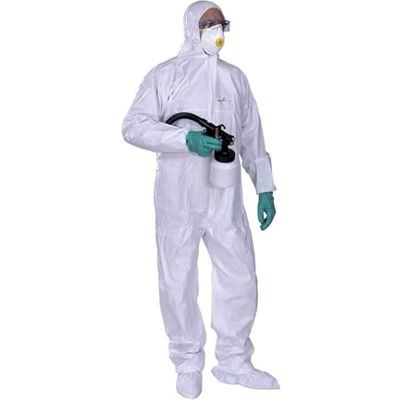 Deltaplus Delta Plus Combinaison de travail à capuche DT115 (blanc, taille XL) Deltaplus Delta Plus Combinaison de travail à capuche DT115 (blanc, taille XL)