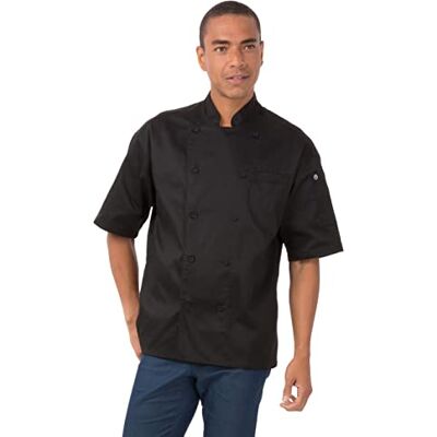 Chef Works Palermo B689-XS Veste de chef unisexe Noir Taille XS Chef Works Palermo B689-XS Veste de chef unisexe Noir Taille XS
