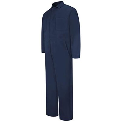 Red Kap Combinaison en coton à boutons-pression pour homme, bleu marine, 50 Lange Red Kap Combinaison en coton à boutons-pression pour homme, bleu marine, 50 Lange