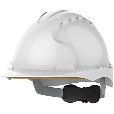 JSP EVO3 Comfort Plus Schutzhelm Bauhelm, Unbelüftet, Drehverschluss, Weiß Leichter Schutzhelm mit 6-Punkt-Textilaufhängung und präzisem Drehverschluss für optimalen Sitz. EN 397-zertifiziert. JSP EVO3 Comfort Plus Schutzhelm Bauhelm, Unbelüftet, Drehverschluss, Weiß Leichter Schutzhelm mit 6-Punkt-Textilaufhängung und präzisem Drehverschluss für optimalen Sitz. EN 397-zertifiziert.