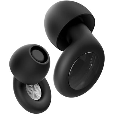 OSOF Bouchons d'oreilles pour réduction du bruit du sommeil, parfaits 30 dB Protection auditive réutilisable en silicone souple pour le sommeil, la concentration, la sensibilité au bruit Noir OSOF Bouchons d'oreilles pour réduction du bruit du sommeil, parfaits 30 dB Protection auditive réutilisable en silicone souple pour le sommeil, la concentration, la sensibilité au bruit Noir