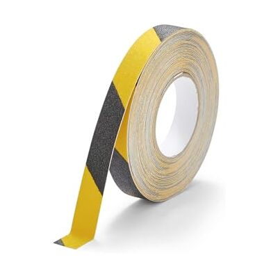 Durable DURALINE Grip Ruban adhésif antidérapant 25 mm x 15 m pour sécuriser les escaliers, rampes jaune/noir 1081130 Durable DURALINE Grip Ruban adhésif antidérapant 25 mm x 15 m pour sécuriser les escaliers, rampes jaune/noir 1081130