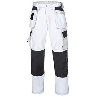 texxor 4314-58 Panama Canvas Pantalon de travail, Blanc/gris, 58 texxor 4314-58 Panama Canvas Pantalon de travail, Blanc/gris, 58