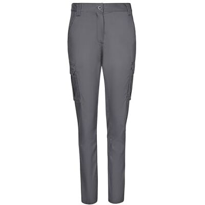 VELILLA Pantalon stretch multipoches pour femme utilitaires de travail, gris, 52 VELILLA Pantalon stretch multipoches pour femme utilitaires de travail, gris, 52