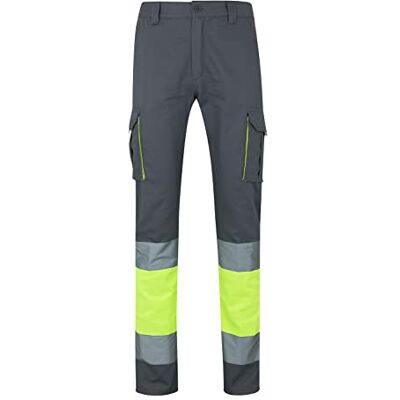 VELILLA Pantalon Haute Visibilité 100% Coton, Bicolore et Multi-poches Pantalon d'utilité professionnelle Mixte VELILLA Pantalon Haute Visibilité 100% Coton, Bicolore et Multi-poches Pantalon d'utilité professionnelle Mixte
