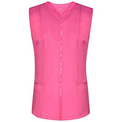 MISEMIYA VÊTEMENTS DE Travail Femme sans Manches Blanc/Noir Uniforme Clinique HÔPITAL Nettoyage VÉTÉRINAIRE SANTÉ HÔTELLERIE Ref: 818, Rose 22, XL MISEMIYA VÊTEMENTS DE Travail Femme sans Manches Blanc/Noir Uniforme Clinique HÔPITAL Nettoyage VÉTÉRINAIRE SANTÉ HÔTELLERIE Ref: 818, Rose 22, XL