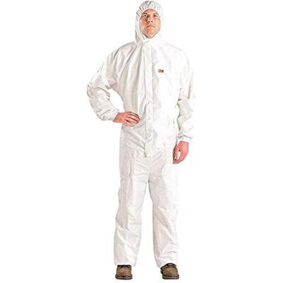 3M 454+ Vêtements de protection 5/6, PE laminé microporeux avec dos SMMMS 55g / m2, Blanc/Bleu, taille XL 3M 454+ Vêtements de protection 5/6, PE laminé microporeux avec dos SMMMS 55g / m2, Blanc/Bleu, taille XL