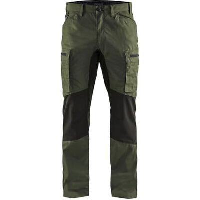 BLÅKLÄDER Blaklader 14541835 Pantalons de jardin, Armée verte/noire, taille C50 BLÅKLÄDER Blaklader 14541835 Pantalons de jardin, Armée verte/noire, taille C50