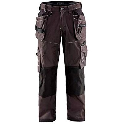 BLÅKLÄDER Blaklader 19611146 Pantalon d'artisan Nyco, Gris foncé/Noir, taille C52 BLÅKLÄDER Blaklader 19611146 Pantalon d'artisan Nyco, Gris foncé/Noir, taille C52