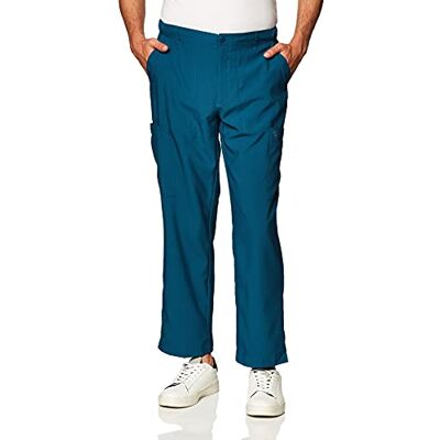 WonderWink 5355SCARIMDS W123 Pantalon cargo pour homme avec poche avant plate Bleu Caraïbes Taille courte M WonderWink 5355SCARIMDS W123 Pantalon cargo pour homme avec poche avant plate Bleu Caraïbes Taille courte M