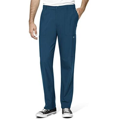 WonderWink 5355ACARISM W123 Pantalon cargo pour homme avec poche avant plate Bleu Caraïbes Taille standard S WonderWink 5355ACARISM W123 Pantalon cargo pour homme avec poche avant plate Bleu Caraïbes Taille standard S
