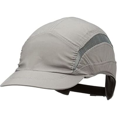 3M First Base 3 Bump Cap 2030607, Classic, Gris, Visière réduite, 55 mm 3M First Base 3 Bump Cap 2030607, Classic, Gris, Visière réduite, 55 mm