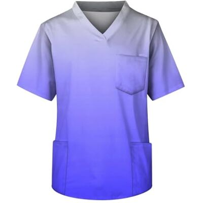 JTKSSCS Tenue Infirmiere Uniformes d'infirmière for hommes, ensemble de médecin for animalerie, salopette dentiste, vêtements travail laboratoire d'été, haut à manches courtes et dégradé, S, Bois d'agar, Pas JTKSSCS Tenue Infirmiere Uniformes d'infirmière for hommes, ensemble de médecin for animalerie, salopette dentiste, vêtements travail laboratoire d'été, haut à manches courtes et dégradé, S, Bois d'agar, Pas