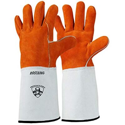 Rostaing SPLITWELD-IT10 Gants Pro de Protection Normé Soudure à Point Manutention Chaude Cuir SPLITWELD Taille 10, Orange Rostaing SPLITWELD-IT10 Gants Pro de Protection Normé Soudure à Point Manutention Chaude Cuir SPLITWELD Taille 10, Orange