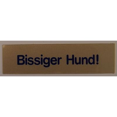 Alpertec Plaque signalétique « Bissiger » Alpertec Plaque signalétique « Bissiger »
