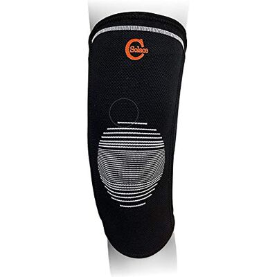 Solace Care Genouillère élastique Stabilisateur de manchon Stays médiaux et latéraux NHS Arthrite, Tendinite, Ligament instabilité légère Contusions légères traumatismes mineurs (taille S – 30,5 cm – 35,6 cm) Solace Care Genouillère élastique Stabilisateur de manchon Stays médiaux et latéraux NHS Arthrite, Tendinite, Ligament instabilité légère Contusions légères traumatismes mineurs (taille S – 30,5 cm – 35,6 cm)
