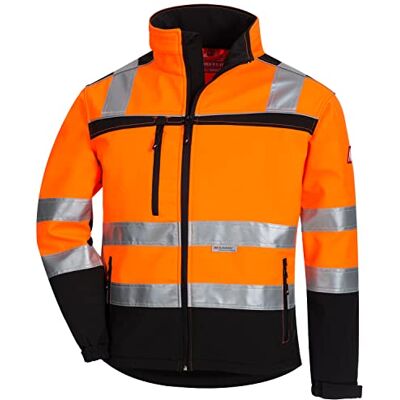 Nitras MOTION TEX VIZ Veste de travail en softshell de haute visibilité avec bandes réfléchissantes 3M I Coupe-vent Imperméable et coupe-vent I Orange Taille 5XL, Orange, 5XL Nitras MOTION TEX VIZ Veste de travail en softshell de haute visibilité avec bandes réfléchissantes 3M I Coupe-vent Imperméable et coupe-vent I Orange Taille 5XL, Orange, 5XL