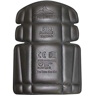 Portwest S156BKR Paire de protections pour genoux, Noir, Taille unique Portwest S156BKR Paire de protections pour genoux, Noir, Taille unique