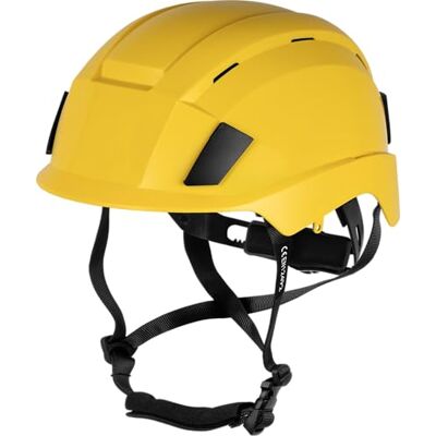 ACE Patera Premium Casque de protection casque de chantier et d'alpinisme pour le travail et le sport casque d'escalade léger et casque de chantier Jaune ACE Patera Premium Casque de protection casque de chantier et d'alpinisme pour le travail et le sport casque d'escalade léger et casque de chantier Jaune