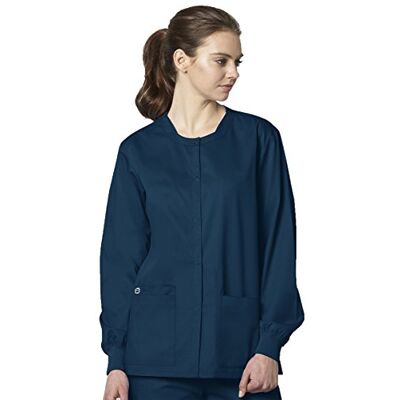 WonderWink 800ACARILG Wonder Work Veste unisexe à boutons-pression Bleu Caraïbes, Taille L WonderWink 800ACARILG Wonder Work Veste unisexe à boutons-pression Bleu Caraïbes, Taille L