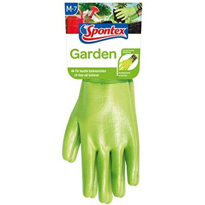 Spontex Garden Paire de gants de jardinage polyvalents avec poignets réglables Vert Taille M Spontex Garden Paire de gants de jardinage polyvalents avec poignets réglables Vert Taille M