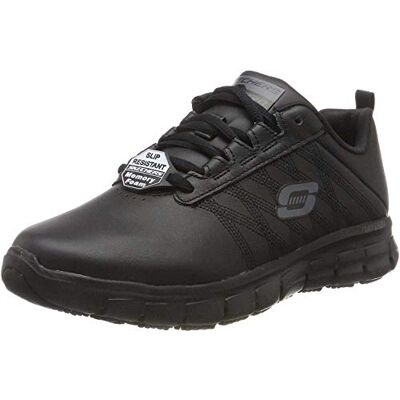 Skechers Sure Track Erath-II, Baskets Enfiler Femme, Noir Black Leather Blk, 37 EU Skechers Sure Track Erath-II, Baskets Enfiler Femme, Noir Black Leather Blk, 37 EU