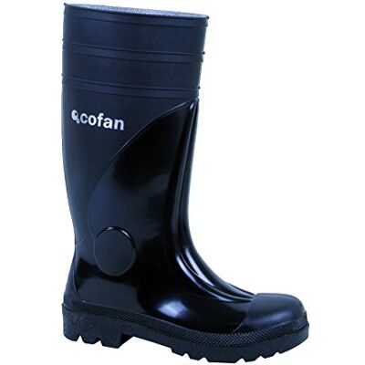 Cofan Botte de Travail Étanche Haute de Sécurité S 5 Couleur Noire Fabriquée en PVC Pointure 38 Cofan Botte de Travail Étanche Haute de Sécurité S 5 Couleur Noire Fabriquée en PVC Pointure 38