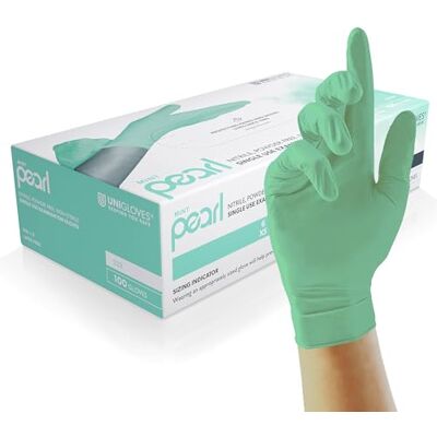 UNIGLOVES Mint Pearl Gants en nitrile UNIGLOVES Mint Pearl Gants en nitrile