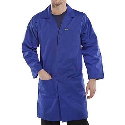 Beeswift Manteau en polycoton pour entrepôt Bleu roi 52 UK (62 EU) Beeswift Manteau en polycoton pour entrepôt Bleu roi 52 UK (62 EU)