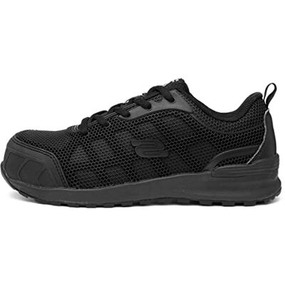Skechers Chaussures industrielles Bulklin Ayak pour femme, Textile synthétique noir, 37 EU Skechers Chaussures industrielles Bulklin Ayak pour femme, Textile synthétique noir, 37 EU