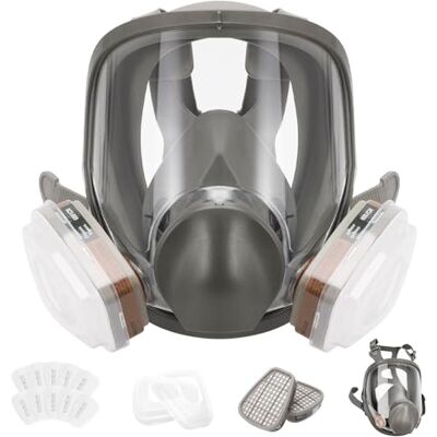 DEPAR Masque de protection respiratoire, masque anti-poussière avec filtre, masque à gaz remplaçable DEPAR Masque de protection respiratoire, masque anti-poussière avec filtre, masque à gaz remplaçable