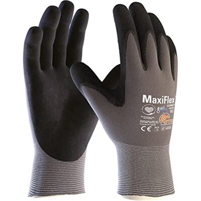 ATG Glove Solutions 42-874/07 HS Lot de 2 gants de sécurité confortables MaxiFlex Ultimate AD-APT Taille 7/S, bleu/noir ATG Glove Solutions 42-874/07 HS Lot de 2 gants de sécurité confortables MaxiFlex Ultimate AD-APT Taille 7/S, bleu/noir