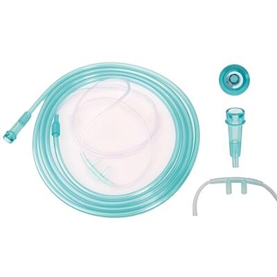 TIGA-MED Lot de 10 lunettes nasales pour oxygène Pour adulte Sans DEHP Tube d'oxygène résistant à la flexion de 210 cm Canule d'oxygène souple Vert TIGA-MED Lot de 10 lunettes nasales pour oxygène Pour adulte Sans DEHP Tube d'oxygène résistant à la flexion de 210 cm Canule d'oxygène souple Vert