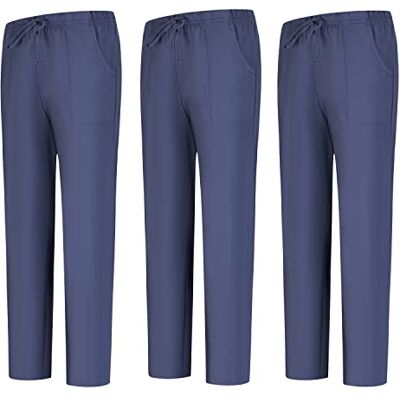 MISEMIYA Pack 3 Pcs PANTALON Sanitaire Unisexe Uniforme Sanitaire Uniformes Médicains PANTALON DE Travail -3-6802, Gris 68, XL MISEMIYA Pack 3 Pcs PANTALON Sanitaire Unisexe Uniforme Sanitaire Uniformes Médicains PANTALON DE Travail -3-6802, Gris 68, XL