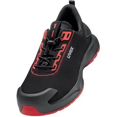 Uvex 1 chaussure basse Craft S3 Chaussures de sécurité pour une utilisation intensive Sportives, légères et flexibles, P Noir Rouge P, 45 EU Uvex 1 chaussure basse Craft S3 Chaussures de sécurité pour une utilisation intensive Sportives, légères et flexibles, P Noir Rouge P, 45 EU