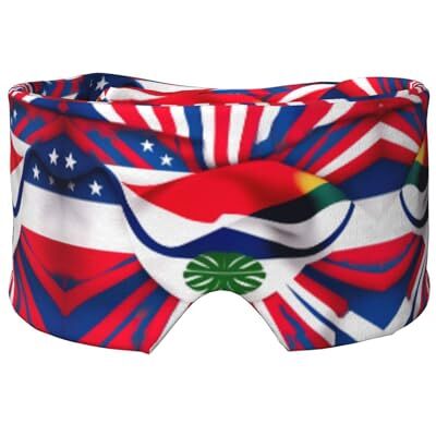 SKKNT Masque de protection des yeux et des oreilles imprimé drapeau du Costa Rica Masque occultant respirant réglable et confortable SKKNT Masque de protection des yeux et des oreilles imprimé drapeau du Costa Rica Masque occultant respirant réglable et confortable