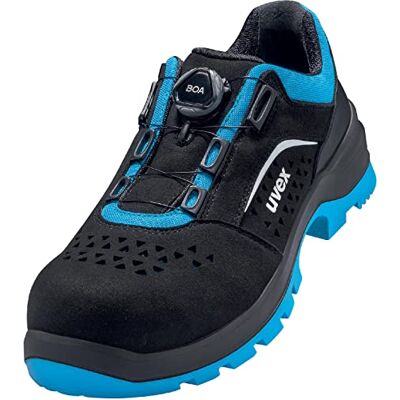 Uvex Xenova Lot de 2 chaussures basses avec système BOA Fit Chaussures de sécurité S1 P SRC Chaussures de travail pour homme et femme Noir/bleu Taille 42 Uvex Xenova Lot de 2 chaussures basses avec système BOA Fit Chaussures de sécurité S1 P SRC Chaussures de travail pour homme et femme Noir/bleu Taille 42