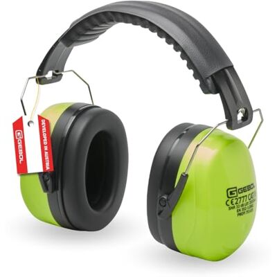 Gebol Protection auditive professionnelle jaune fluo Valeur SNR 32 dB Armature rembourrée et réglable en longueur et coussin doux Pour homme et femme Taille universelle Noir fluo 1 pièce Gebol Protection auditive professionnelle jaune fluo Valeur SNR 32 dB Armature rembourrée et réglable en longueur et coussin doux Pour homme et femme Taille universelle Noir fluo 1 pièce