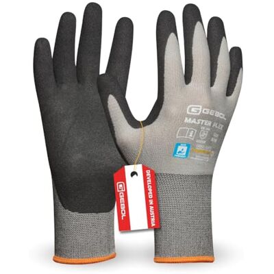 Gebol Master Flex Gants de travail pour une utilisation universelle Gants en nitrile testés dermatologiquement Pour homme Taille XXL (taille 11) Gris 1 paire Gebol Master Flex Gants de travail pour une utilisation universelle Gants en nitrile testés dermatologiquement Pour homme Taille XXL (taille 11) Gris 1 paire